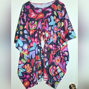Vibrant Multicolor Abstract Women's Tunic